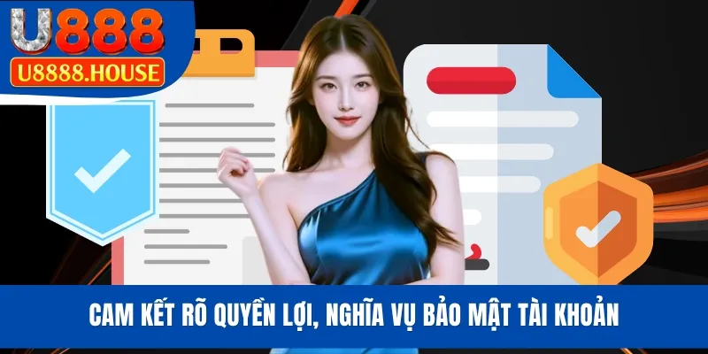 Cam kết rõ quyền lợi, nghĩa vụ bảo mật tài khoản
