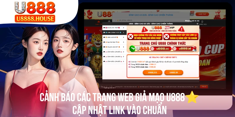 Cảnh Báo Các Trang Web Giả Mạo U888⭐Cập Nhật Link Vào Chuẩn