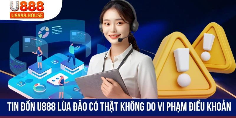 Tin đồn U888 lừa đảo có thật không do vi phạm điều khoản