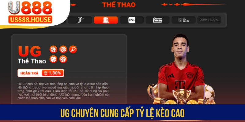 UG chuyên cung cấp tỷ lệ kèo cao